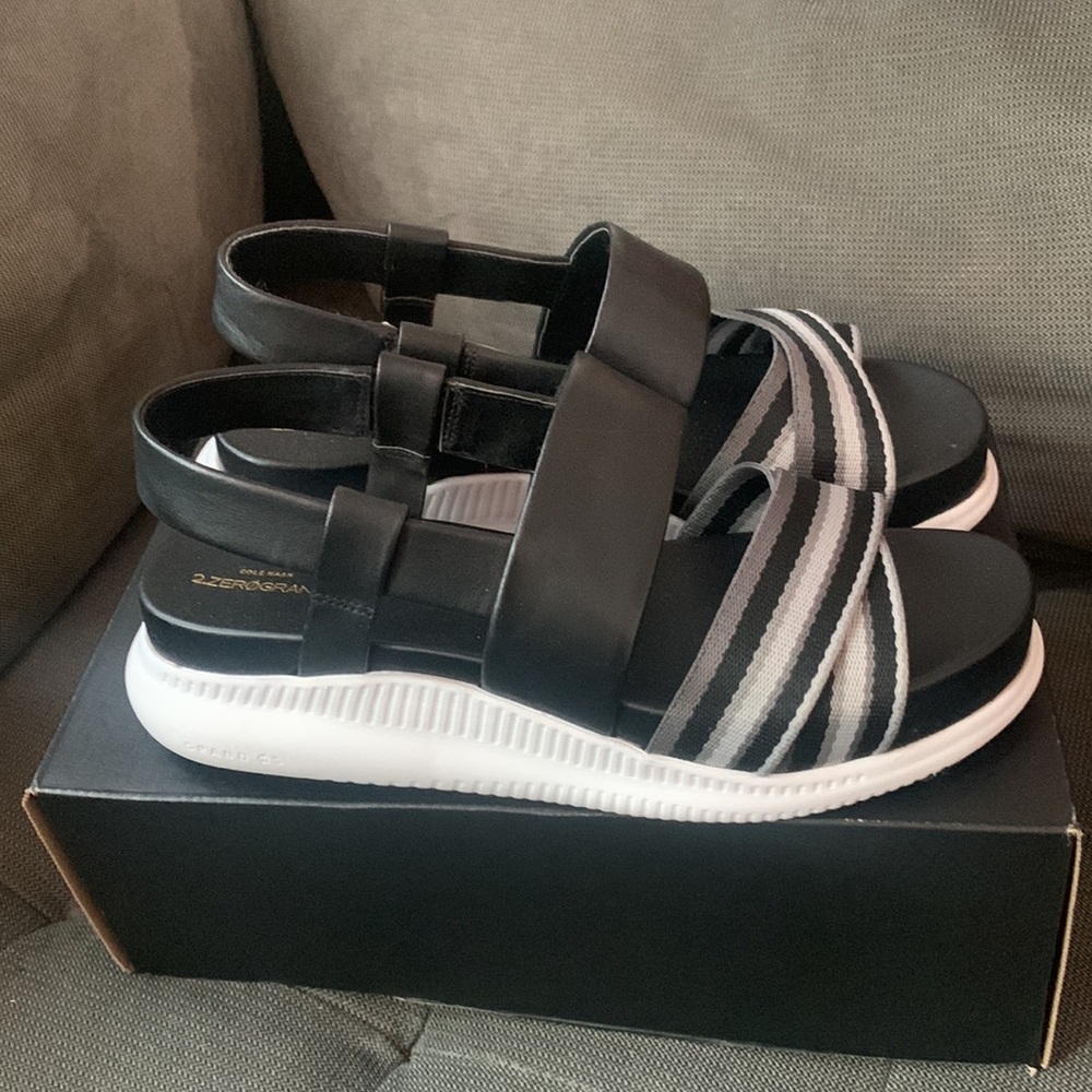 Cole haan zerogrand 2 zg slingback black sandal 8.5 NIB $160